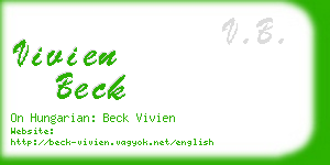 vivien beck business card